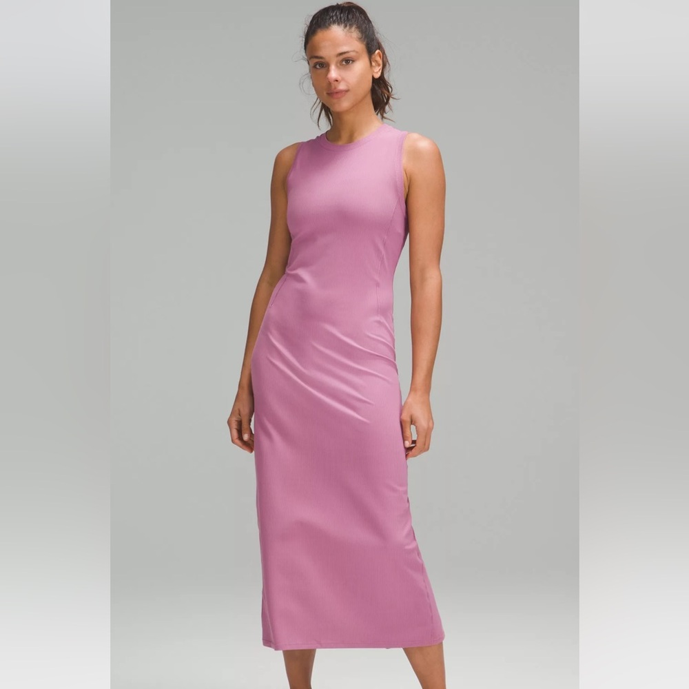 Lululemon all aligned ribbed mini dress